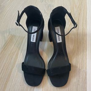 Steve Madden Gracelynn Black Nubuck Size 6.5